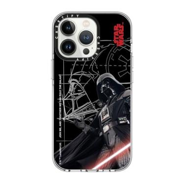 Imagem de CASETiFY Capa transparente para iPhone 13 Pro [Star Wars Co-Lab/Não amarela/Proteção contra quedas de 2 metros/Magsafe] - O Lorde Sith Darth Vader - Transparente