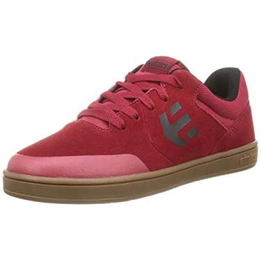 Imagem de Etnies Tênis infantil unissex Marana Skate, Vermelho/bronze, 10 Big Kid
