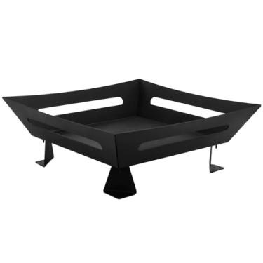 Imagem de Lareira Quadrada Externa Jardim a Lenha Portátil Pro Tork Preta 60 cm