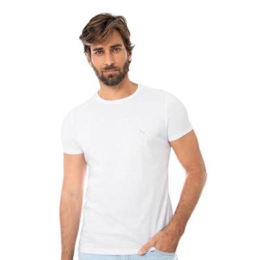 Imagem de Camiseta Acostamento Manga Curta Básica Branca P, M,G E Gg