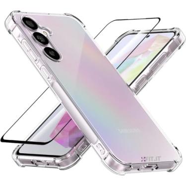 Imagem de Kit Capa Capinha Anti Quedas e 2x Películas 3D 9D de Vidro Full Cover para Samsung Galaxy M35