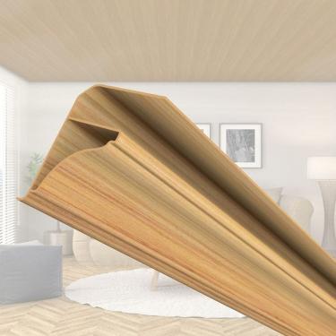 Imagem de Kit 5 Caixas com 300 M Moldura de Pvc 8mm X 38mm X 3m Permatti Cerejeira