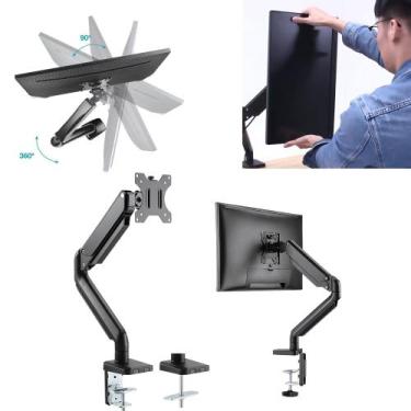 Imagem de Suporte Braço Articulado De Mesa Para Monitor e TV, com Mola a Gás, Su