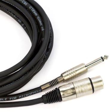 Imagem de Cabo de Microfone Santo Angelo Ninja P10 Mono x Cannon Femea - 25 Metr