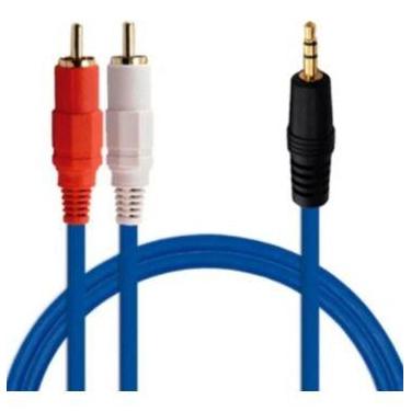 Imagem de Cabo P2 X Rca Áudio Auxiliar Estéreo Adaptador 1,5 Metro - oem