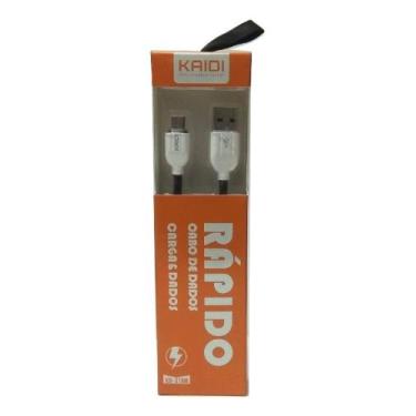 Imagem de Cabo Para Celular Micro Usb V8 Carga Rápida 2,4A  1Mt Kaidi Kd-318M