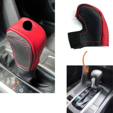 Imagem de Capa Couro Manopla Alavanca Câmbio Automático Honda Civic G10 2017 201
