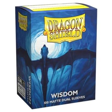 Imagem de 10 Packs Dragon Shield 100ct Wisdom Dark Blue Dual Matte Display Case