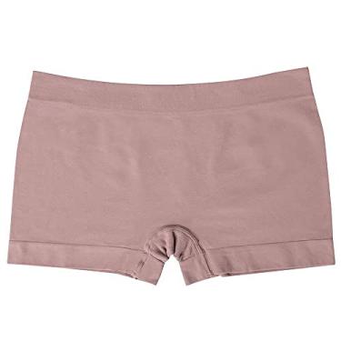 Imagem de Calcinha Boyshort Microfibra sem Costura, She, Feminino, Rosa, M