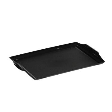 Imagem de Bandeja Square Retangular 23x35 Preta Em Policarbonato Linha Profissional Cook Vem