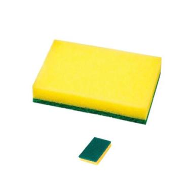 Imagem de Esponja Prática Multiuso Verde e Amarela