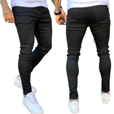 Imagem de Calça jeans masculina preta Skinny lançamento 2023 preta - Emporium Bl