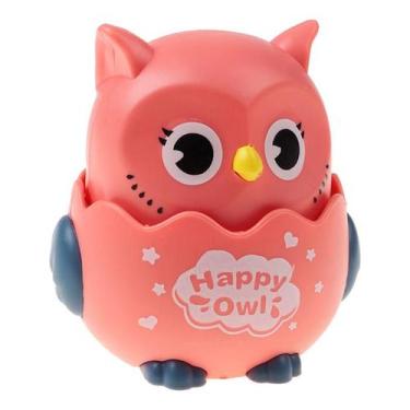 Imagem de Coruja aperta e anda  brinquedo divertido art brink, Rosa