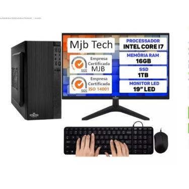 Imagem de Computador Completo Intel I7 16gb HD 1tb Monitor 19