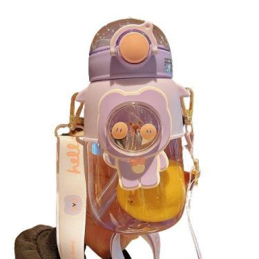 Imagem de Garrafa Squeeze Infantil 630ml Para Escola Viagem Com Alça - Kiero, Ve