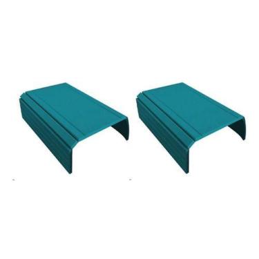 Imagem de Kit 02un Esteiras Suporte Flexivel P/braço Sofá Azul Tiffany - M A Sor