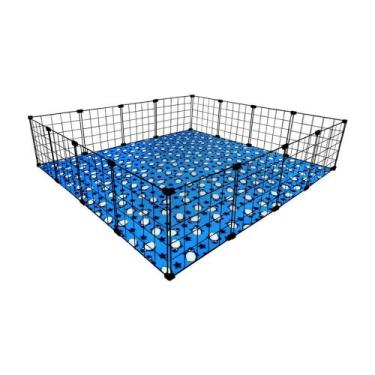 Imagem de Cercado Porquinho Da ÍNdia 120x120xcm Com Soft - IGUANNA, PRETO