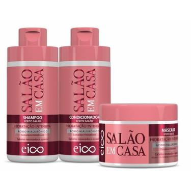 Imagem de Eico Salão Em Casa Sh + Cond 850ml + Máscara Hidratação 270g