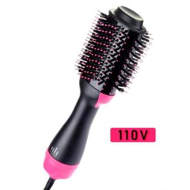 Imagem de Escova De Cabelo E Secador 2 Em 1 Soft  Cor Preto E Rosa - RELET