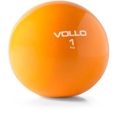 Imagem de Bola Tonificadora PVC 1kg Treinos Funcionais Ginástica Pilates Yoga Vo