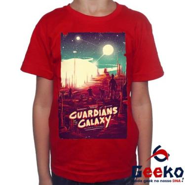 Imagem de Camiseta Infantil Guardiões da Galáxia 100% Algodão Geeko Guardians Of