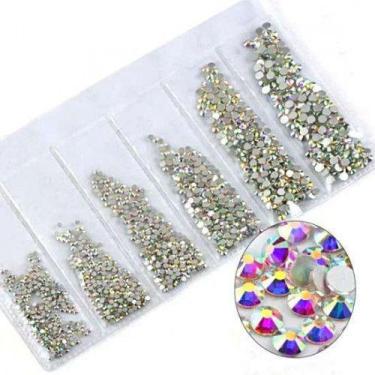 Imagem de Kit de strass alta qualidade furta cor 1.440 peças - MIX DA JO