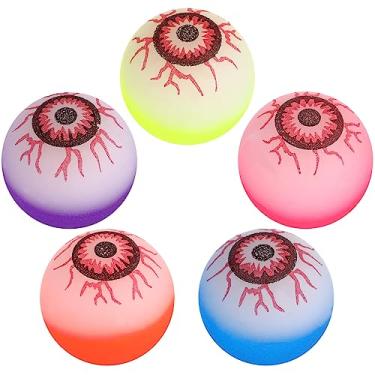 Imagem de Ciieeo 10pcs 32mm Halloween Bouncy Balls Scary Eye Balls Halloween Bouncy Eyeballs Halloween Exploding Bouncy Eyes for Halloween Party Favors (Random Color)