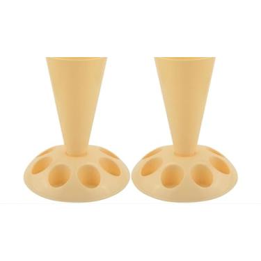 Imagem de GENCAM Suporte de saco de confeitar, suporte de enchimento de saco de confeitar com suporte de bicos de bolo, suporte de saco de confeitar de plástico, acessórios de panificação (pacote com 2)