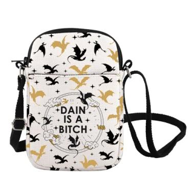Imagem de Fourth Wing Inspire Crossboby Bag Fourth Wing Merch Dragon Rider Fans Gift Fourth Wing Book Lover Travel Shoulder Bag, Dain Cb