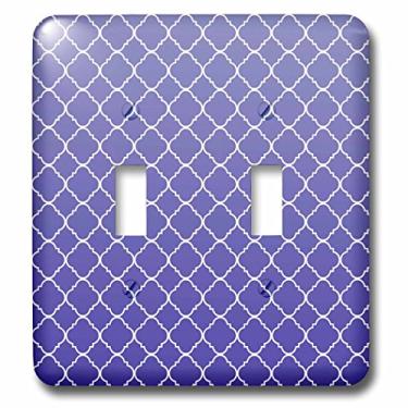 Imagem de 3dRose Tampa para interruptor de luz Quatrefoil roxa e branca lsp_186731_2