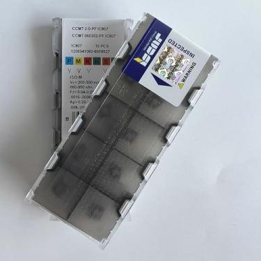 Imagem de CCMT060202-PF IC807/Lâmina original de carboneto CNC 10 peças