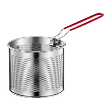 Imagem de WeiLaiKeQi Cesta de fritura para cozinha com alça, ideal para batatas e espaguete, 14cm