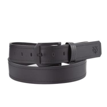 Imagem de Cinto Masculino Costurado Casual Couro Largo Use Young, Preto fivela p