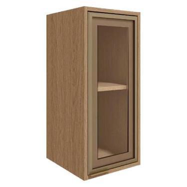 Imagem de Armario Aereo 1 Porta de Vidro 30cm Reflecta Vitoria Rimo Carvalho - M