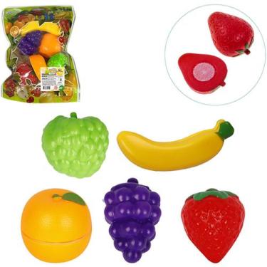 Imagem de 05 Frutas Crec Crec Comidinha Saudavel Faz Conta Infantil. - Art Brink