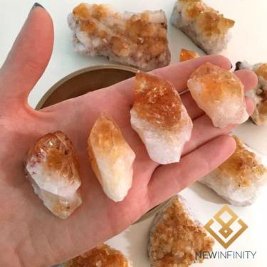 Imagem de Citrino Pedra Bruta Cristal Natural Proteção e Criatividade - Infinity
