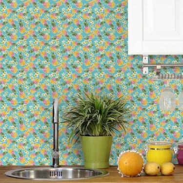 Imagem de Adesivo de Azulejo Abacaxi 20x20 cm com 12un - Quartinhos