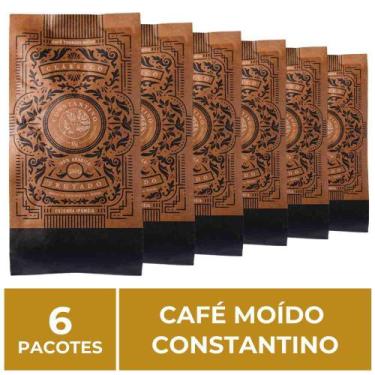 Imagem de 6 Pacotes de 250g, Café Moído, Constantino - Café Constantino