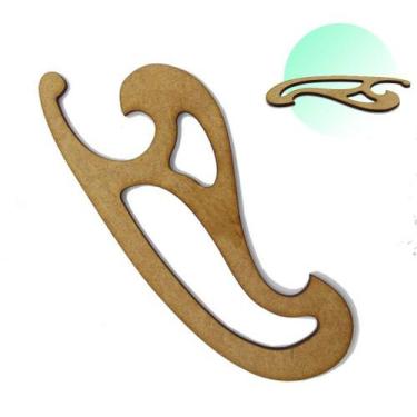 Imagem de Régua Curva Francesa 1101 Mdf Patchwork Costura Modelista - Levolpe