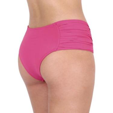 Imagem de Calcinha de biquini cintura alta borboleta sunquíni lateral larga drap