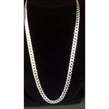 Imagem de Cordão Corrente Italiana Masculino Grumet Prata 925 90cm 6mm - RD Maga