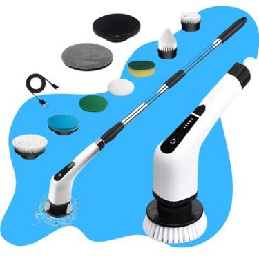 Imagem de Esfregão Elétrico Escova Limpeza 9x1 Mop Recarregável USB  - PREMIUM