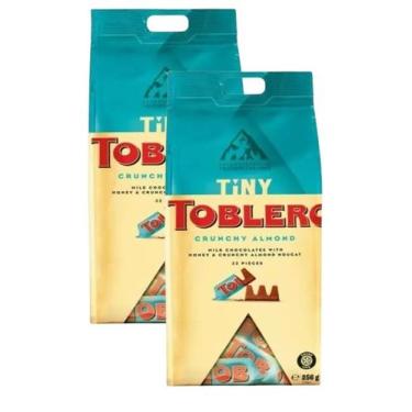 Imagem de 2 Toblerone Chocolate Tiny Crunchy Almonds - 32 Peças 256G