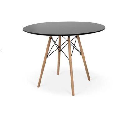 Imagem de Mesa De Jantar Redonda Eames Eiffel 70cm Preto - UNIVERSAL MIX