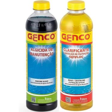 Imagem de Kit Clarificante e Algicida de Manutenção 1L Genfloc Genco