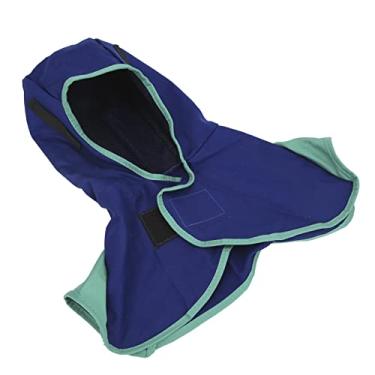 Imagem de Capuz de Soldagem de Algodão, Capa de Proteção Retardante de Chamas, Forro de Malha Respirável Macio, Gancho e Laço Ajustáveis, Vários Capacetes de Soldagem, Medição Manual,