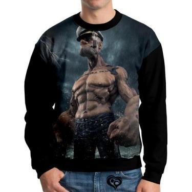 Imagem de Moletom Popeye Adulto Olivia Palito UNISSEX blusa casaco CH - Alemark,