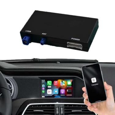 Imagem de Adaptador automotivo sem fio Carplay Android para Mercedes Benz NTG5.0 C GLC CLA GLA Class W205 2015-2018 ano sem fio Carplay kit de retrofit decodificador suporta link espelhado, câmera reversa,
