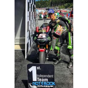 Imagem de Notebook : Johann Zarco Writing Notebook Gift For Men Women Teens 100 College Ruled Pages Thankgiving Notebook #775