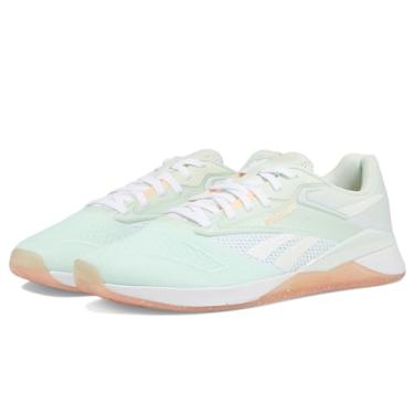 Imagem de Reebok Tênis feminino Nano X4, Aqua Dust/Peach Glow/Calçado branco, 41